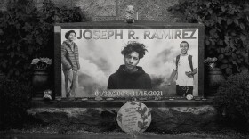 Joseph Ramirez's gravesite in Eternal Valley Memorial Park.