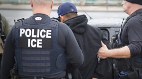 Agents from U.S. Immigration and Customs Enforcement in Los Angeles arrest foreign nationals on Feb. 7, 2017.